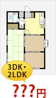 熊本で不用品回収・遺品整理 3DK・2LDK