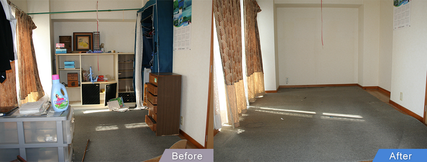 熊本で不用品回収・遺品整理 before/after